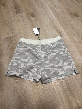 Public Rec Shorts Mens Size 38x5.5 Gray Camo Elastic Waist  NWT